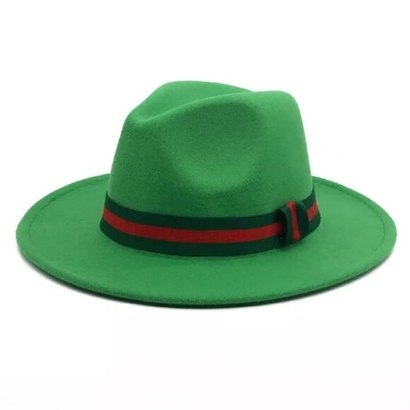 Accessories - Lemon Green Fedora Hat